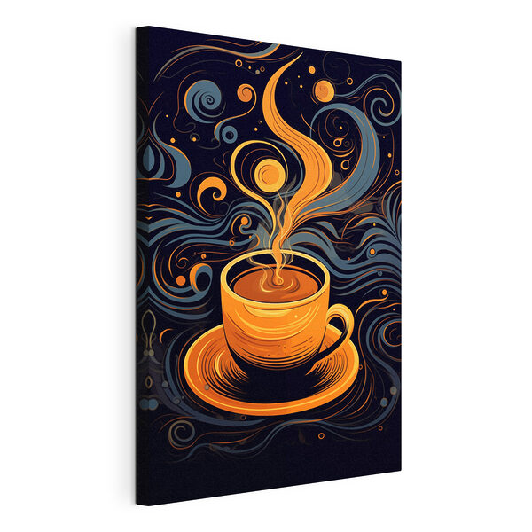 Kaffeetasse mit Rauch Wandbilder Kaffeetasse mit Rauch