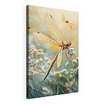 Wandbilder Libelle auf einer Blume