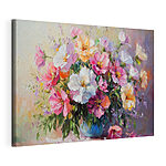 Wandbilder Gemälde von Blumen in einer Vase