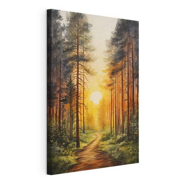 Wandbilder Gemälde eines Waldes mit einem Weg und Bäumen (Artikelnummer: s41638) Wandbilder Wandbilder Gemälde eines Waldes mit einem Weg und Bäumen (Artikelnummer: s41638)