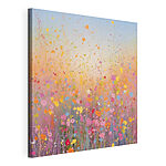 Wandbilder Gemälde von Blumen auf einem Feld