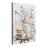 Wandbilder Eine Tasse Kaffee und Kekse