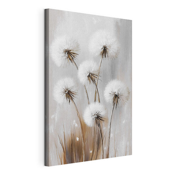 Gruppe von weißen flauschigen Blumen Wandbilder Gruppe von weißen flauschigen Blumen