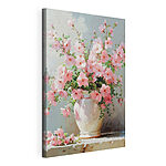 Wandbilder Vase mit rosa Blumen