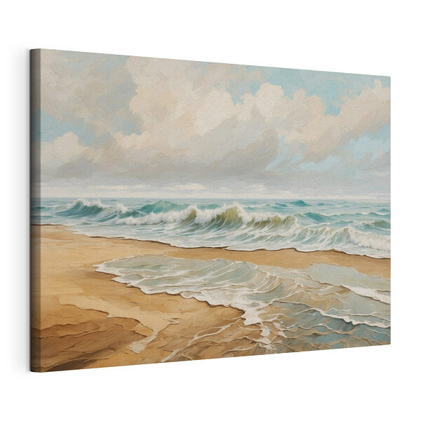 Wandbilder Gemälde von Wellen, die an einen Strand schlagen (Artikelnummer: s42540) Wandbilder Wandbilder Gemälde von Wellen, die an einen Strand schlagen (Artikelnummer: s42540)