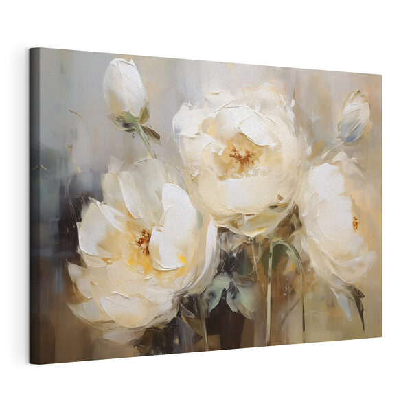 Malerei von weißen Blumen Wandbilder Malerei von weißen Blumen