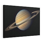 Wandbilder Planet mit Ringen im Weltraum