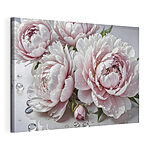Wandbilder Gruppe von rosa Blumen