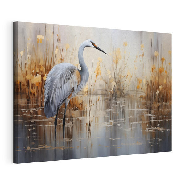 Vogel im Wasser stehend Wandbilder Vogel im Wasser stehend