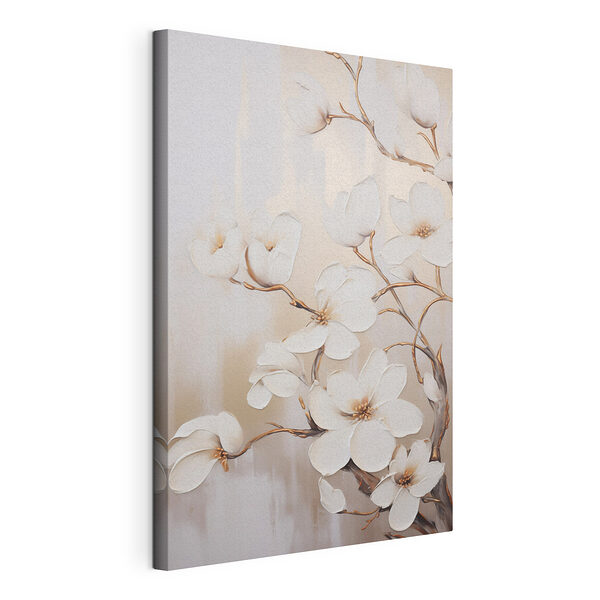 Malerei von weißen Blumen Wandbilder Malerei von weißen Blumen