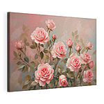 Wandbilder Gemälde von rosa Rosen