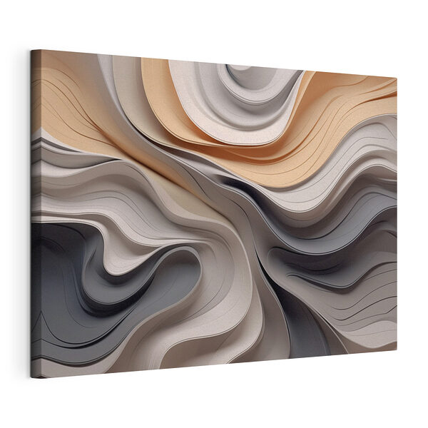 Abstrakte Wellen mit weichen Texturen Wandbilder Abstrakte Wellen mit weichen Texturen