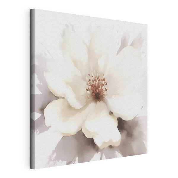 Wandbilder Wandbilder Weiße Blüte mit brauner Mitte (Artikelnummer: s43484)