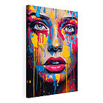 Wandbilder Canvas prints Woman with paint on her face