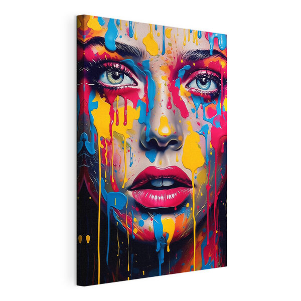 Wandbilder Canvas prints Woman with paint on her face (Artikelnummer: s44104) Wandbilder Wandbilder Canvas prints Woman with paint on her face (Artikelnummer: s44104)