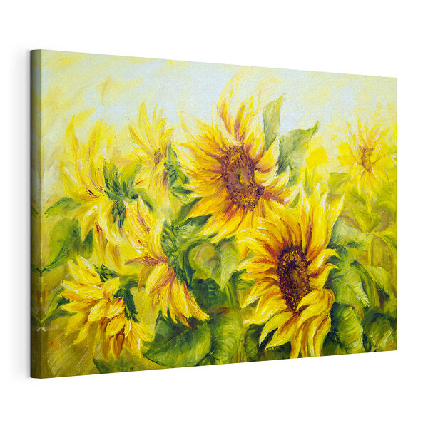 Wandbilder Gemälde von Sonnenblumen