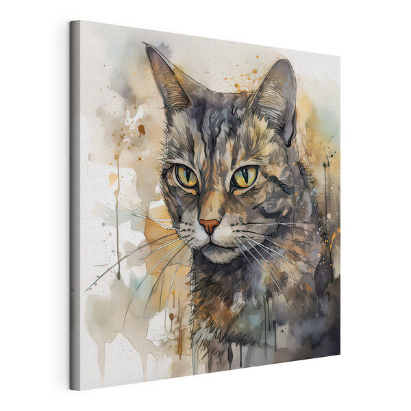 Katze mit gelben Augen Wandbilder Katze mit gelben Augen