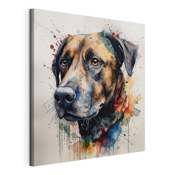 Wandbilder Gemälde eines Hundes