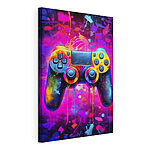 Wandbilder Bunte Videospiel-Controller