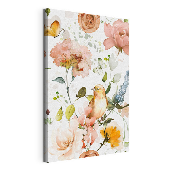 Wandbilder Vogel und Blumen auf einem weißen Hintergrund (Artikelnummer: s36116) Wandbilder Wandbilder Vogel und Blumen auf einem weißen Hintergrund (Artikelnummer: s36116)