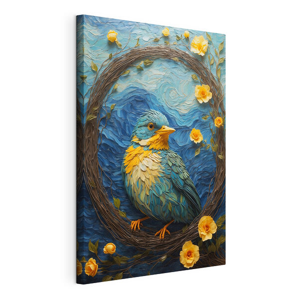 Vogel im Kranz Wandbilder Vogel im Kranz