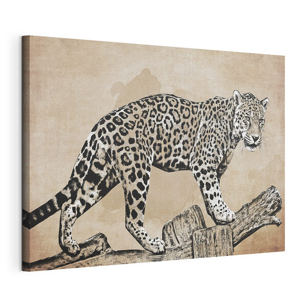 Wandbilder Majestätischer Leopard, der auf einem Ast sitzt (Artikelnummer: s36563) Wandbilder Wandbilder Majestätischer Leopard, der auf einem Ast sitzt (Artikelnummer: s36563)