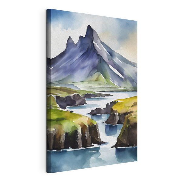 Wandbilder Wandbilder Aquarell eines Berges (Artikelnummer: s36687)