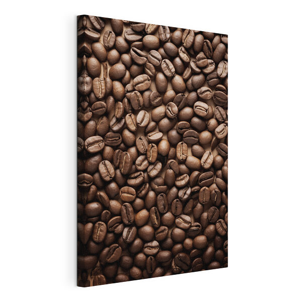 Geröstete Kaffeebohnen im Hintergrund Wandbilder Geröstete Kaffeebohnen im Hintergrund