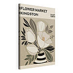 Wandbilder Blumenkunst im Vintage-Stil, Kingston 1971