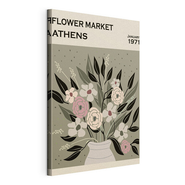 Wandbilder Wandbilder Vintage Blumen Illustration aus Athen (Artikelnummer: s37266)
