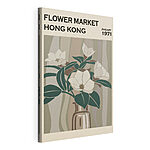 Wandbilder Plakat für den Blumenmarkt in Hongkong, 1971