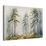 Wandbilder Aquarellmalerei eines Waldes