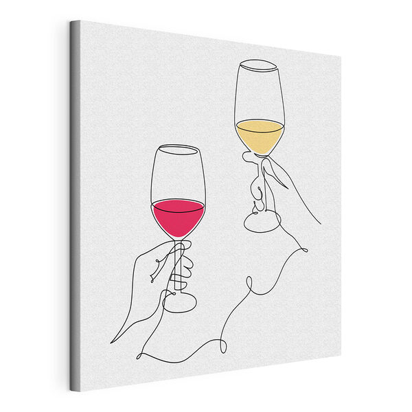 Wandbilder Wandbilder Zeichnung eines Glases Wein (Artikelnummer: s37746)