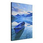 Wandbilder Blaues Boot im Wasser
