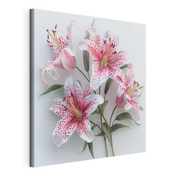 Wandbilder Wandbilder Gruppe von rosa und weißen Blumen (Artikelnummer: s38247)