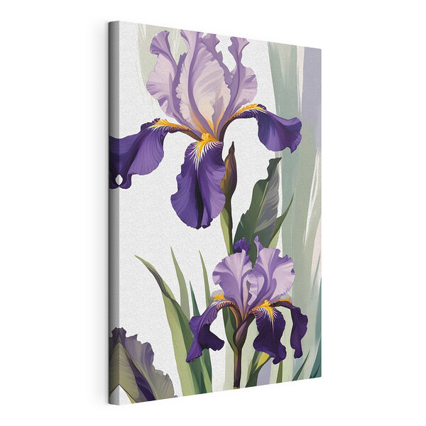 Wandbilder Wandbilder Person hält eine lila Blume (Artikelnummer: s38367)
