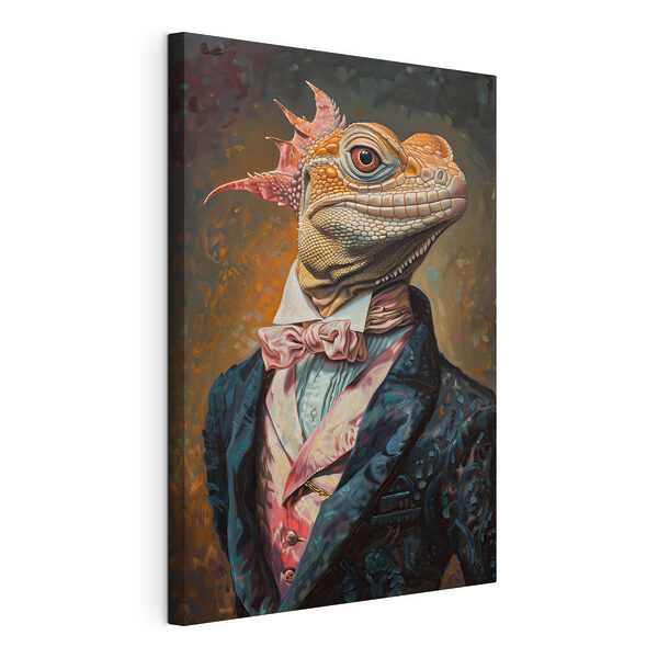 Elegante Eidechse in elegantem Gewand Wandbilder Elegante Eidechse in elegantem Gewand