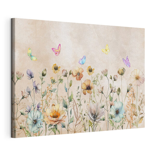 Wandbilder Bunte Schmetterlinge tanzen über Wildblumen (Artikelnummer: s38441) Wandbilder Wandbilder Bunte Schmetterlinge tanzen über Wildblumen (Artikelnummer: s38441)