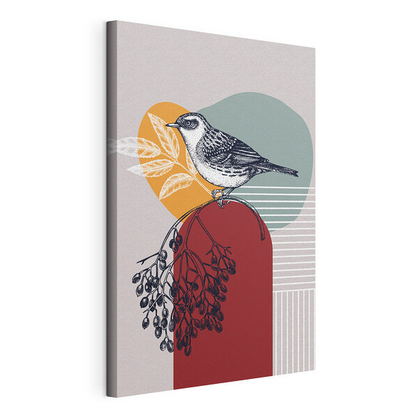 Wandbilder Vogel auf einem Ast