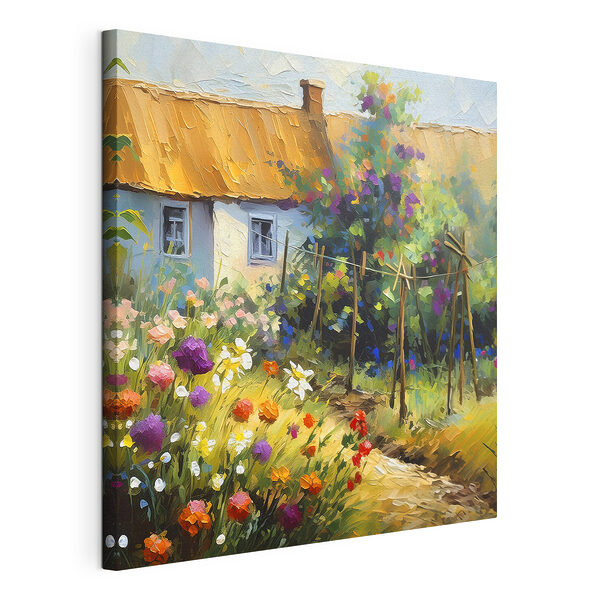 Wandbilder Cottage Garden blüht im Sonnenlicht