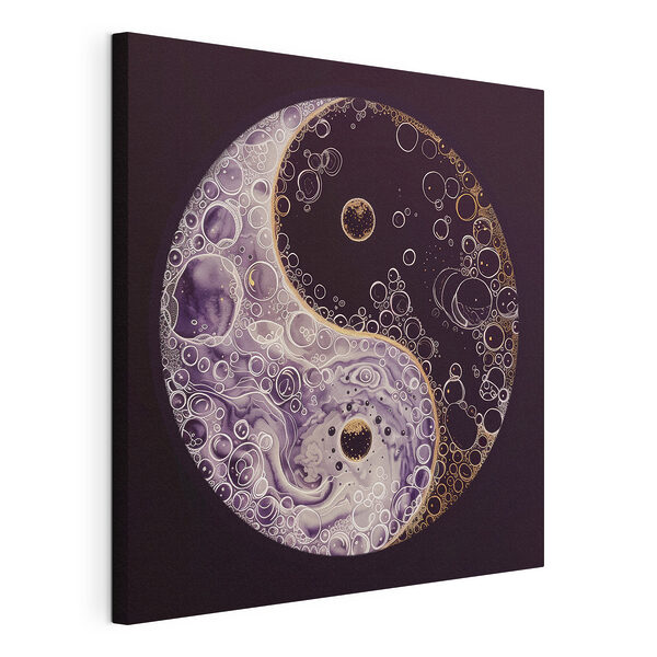 Wandbilder Wandbilder Yin-Yang-Symbol mit Blasen (Artikelnummer: s38536)
