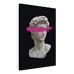 Wandbilder Statue einer Frau mit rosa Haaren