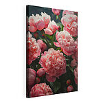 Wandbilder Gruppe von rosa Blumen