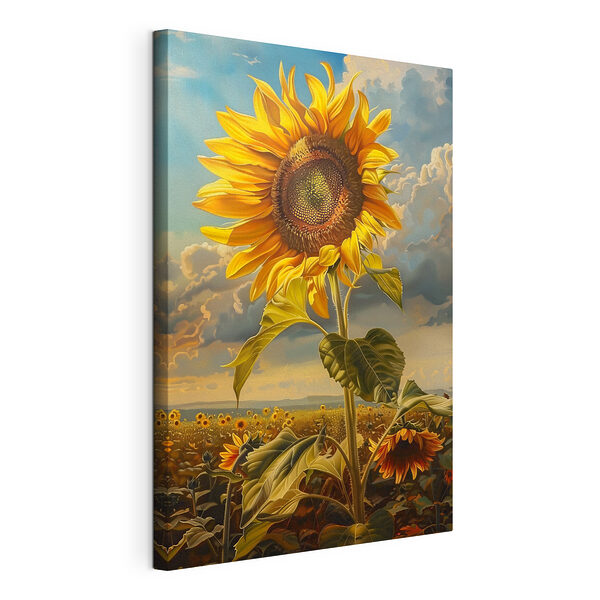 Sonnenblume, die in den Himmel ragt Wandbilder Sonnenblume, die in den Himmel ragt
