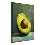 Wandbilder Gemälde einer Avocado