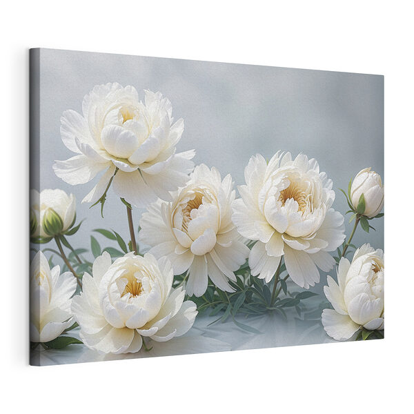 Wandbilder Gruppe von weißen Blumen