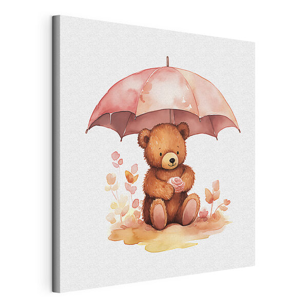 Wandbilder Teddybär hält eine Blume unter einem Regenschirm (Artikelnummer: s38947) Wandbilder Wandbilder Teddybär hält eine Blume unter einem Regenschirm (Artikelnummer: s38947)