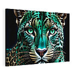 Wandbilder Wasseräugiger Leopard mit auffälligem Blick