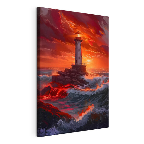 Wandbilder Leuchtturm im Meer