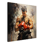 Wandbilder Mann mit Boxhandschuhen